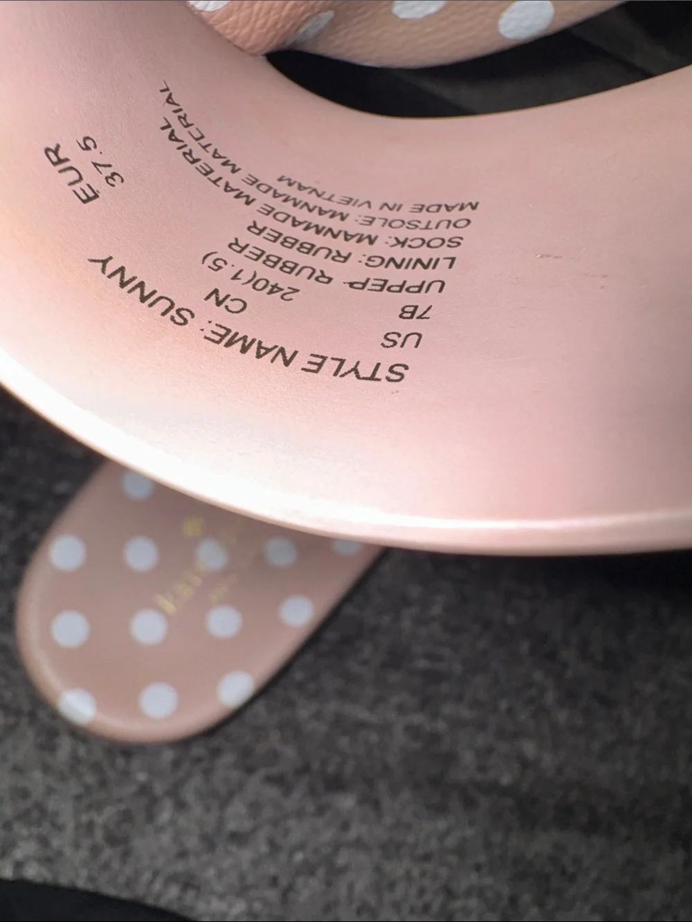 kate spade Pink Polka Dot Slide Sandals
